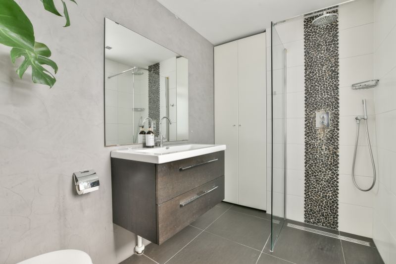 Modern Vanity with Open Shelving